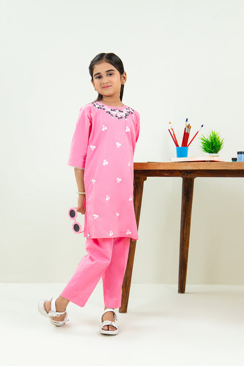 2 PIECE EMB LAWN SUIT