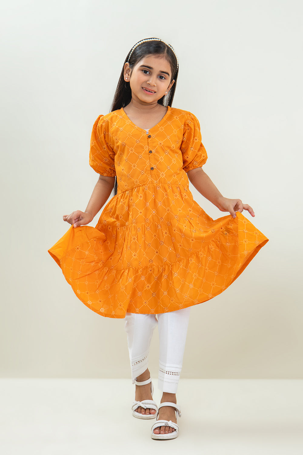 EMB LAWN FROCK