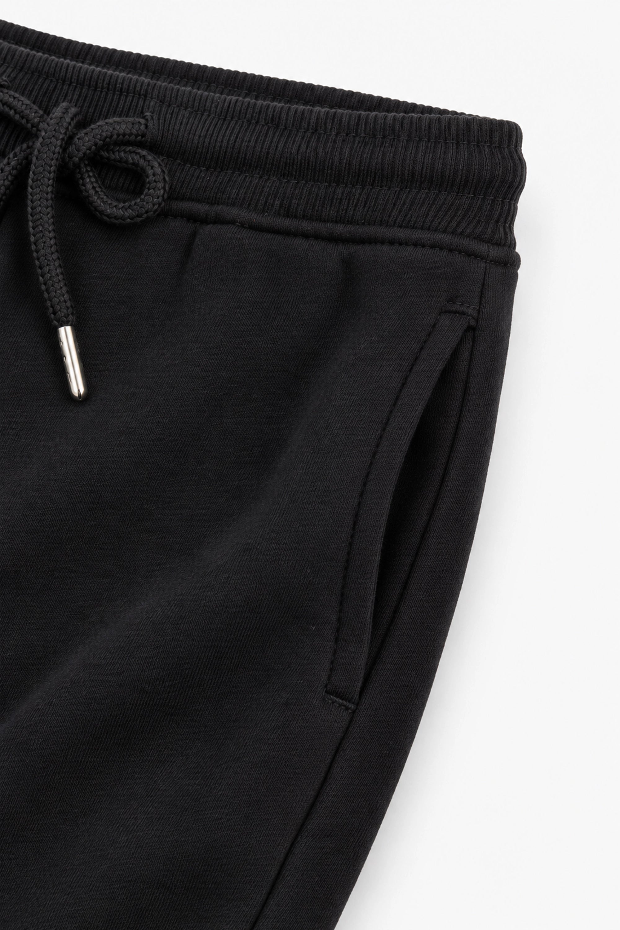 Boys Branded Fleece Trouser -Black