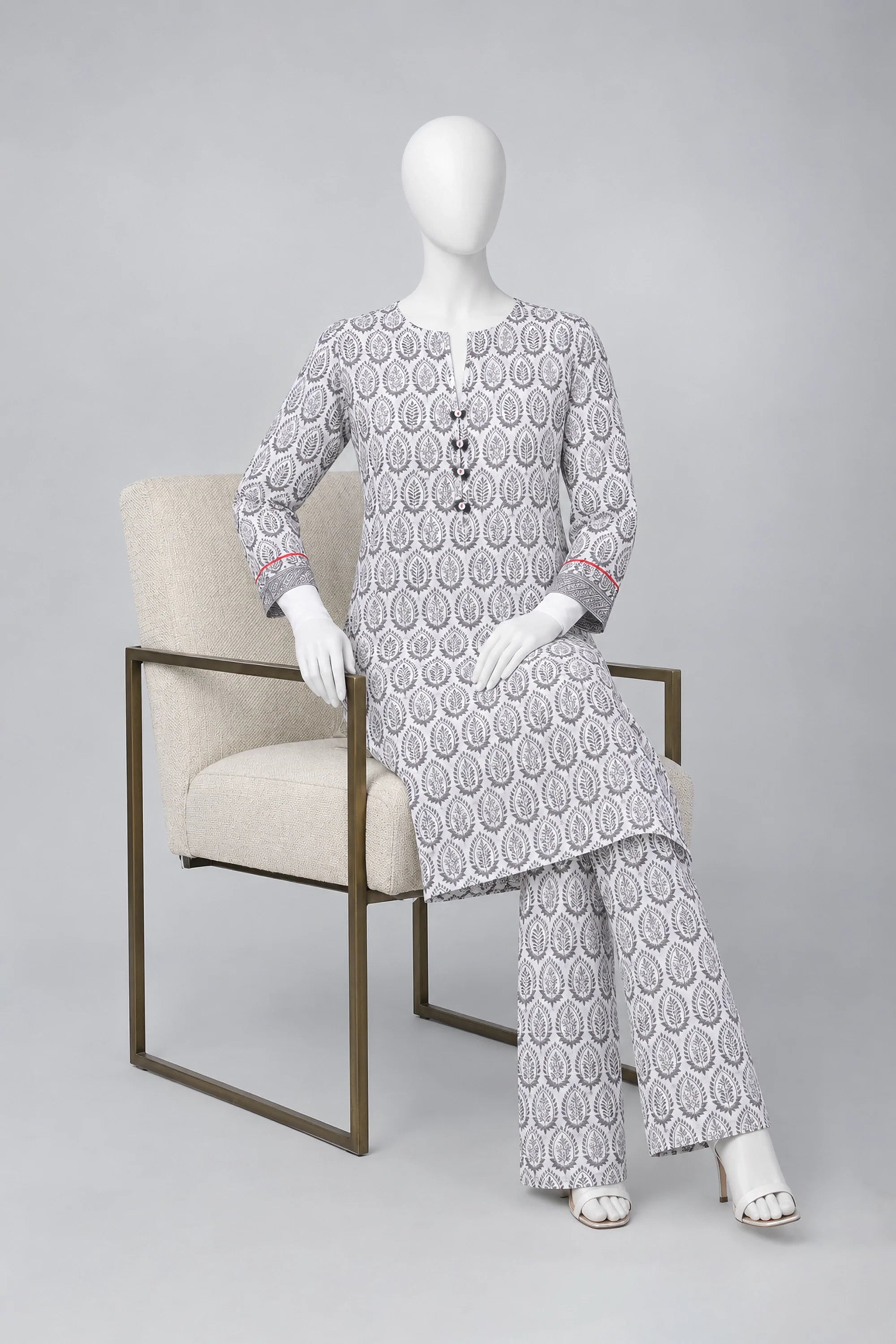 2 PIECE PRINTED KHADDAR SUIT
