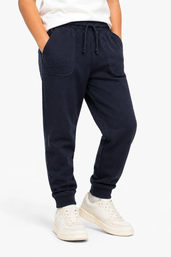 Boys Branded Trouser  - Navy