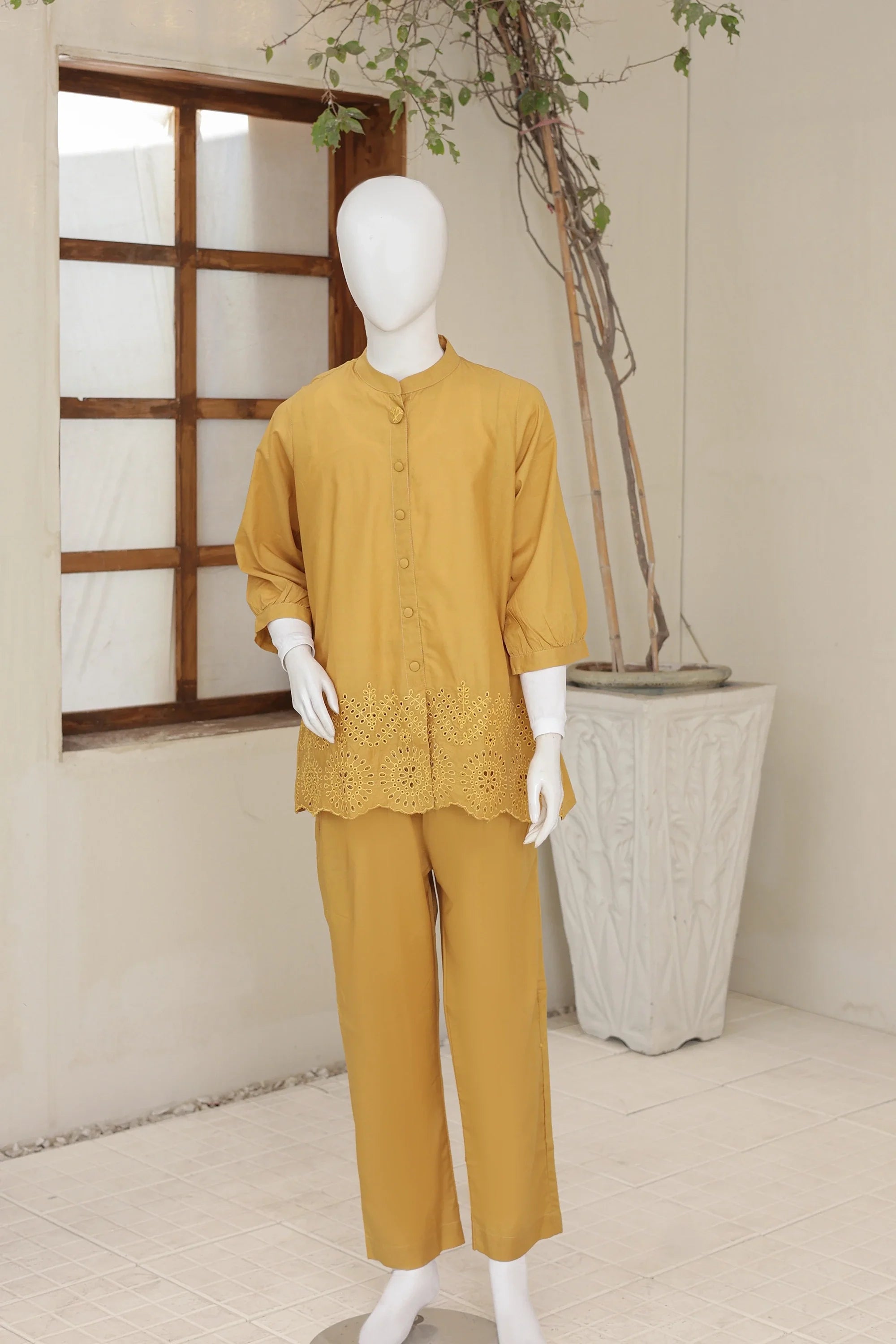 2 PIECE CAMBRIC FUSION SUIT