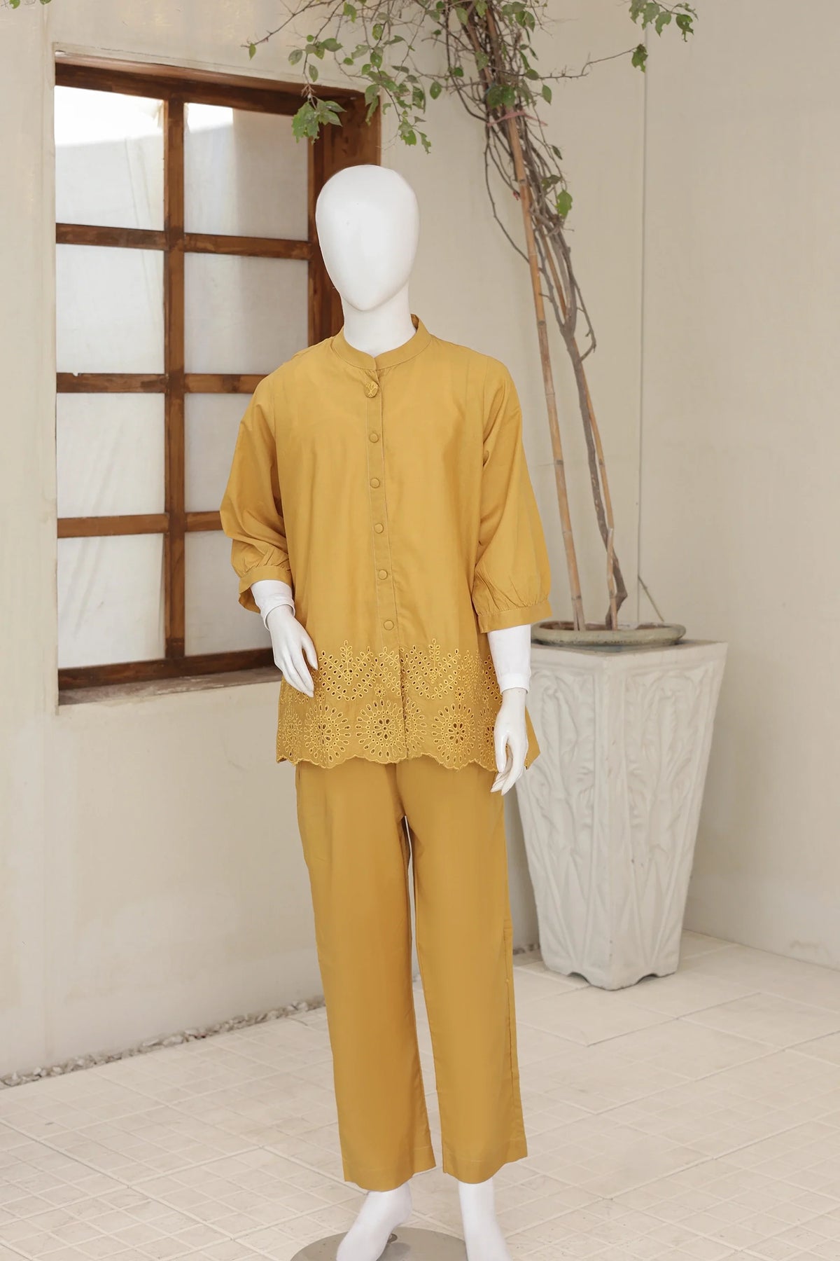 2 PIECE CAMBRIC FUSION SUIT