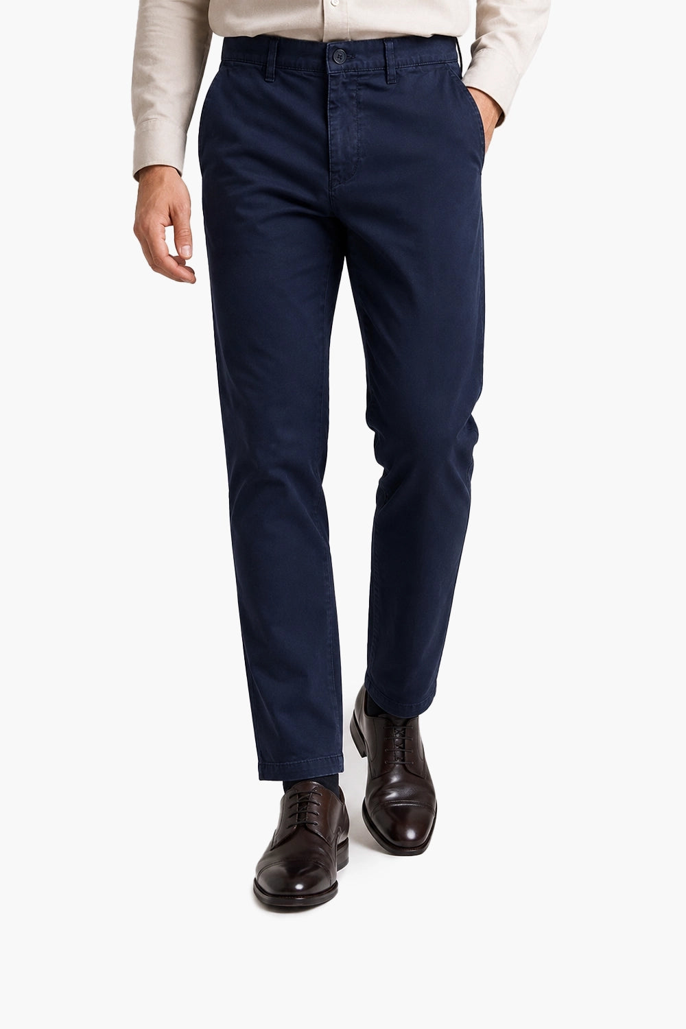 Men Branded Chino Pant - Navy