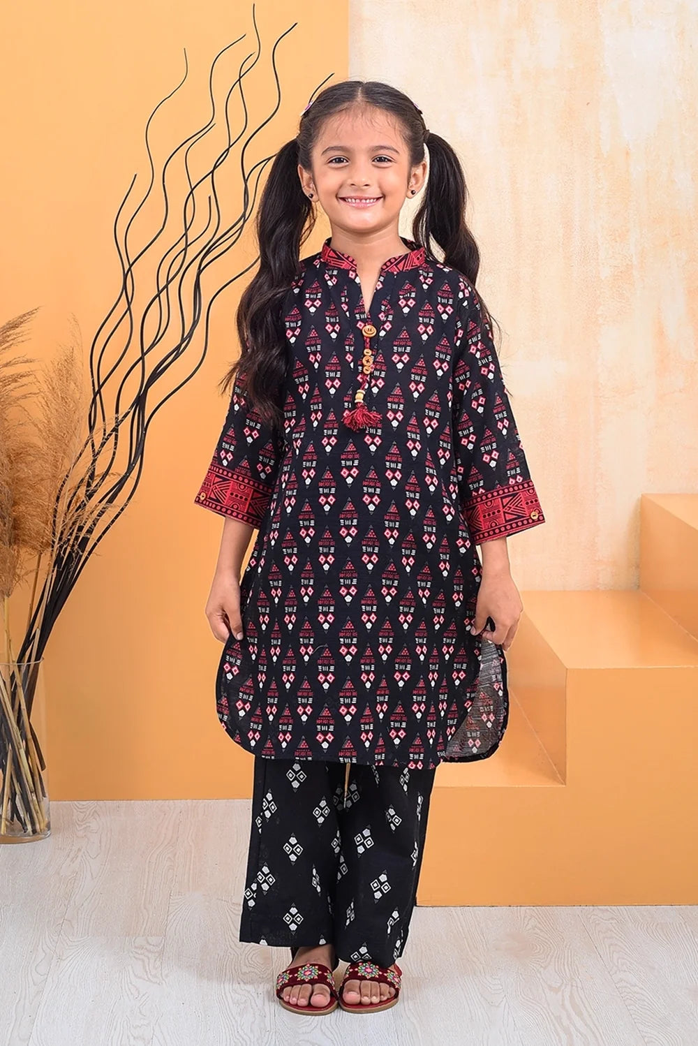 2 PIECE PRINTED KHADDAR SUIT