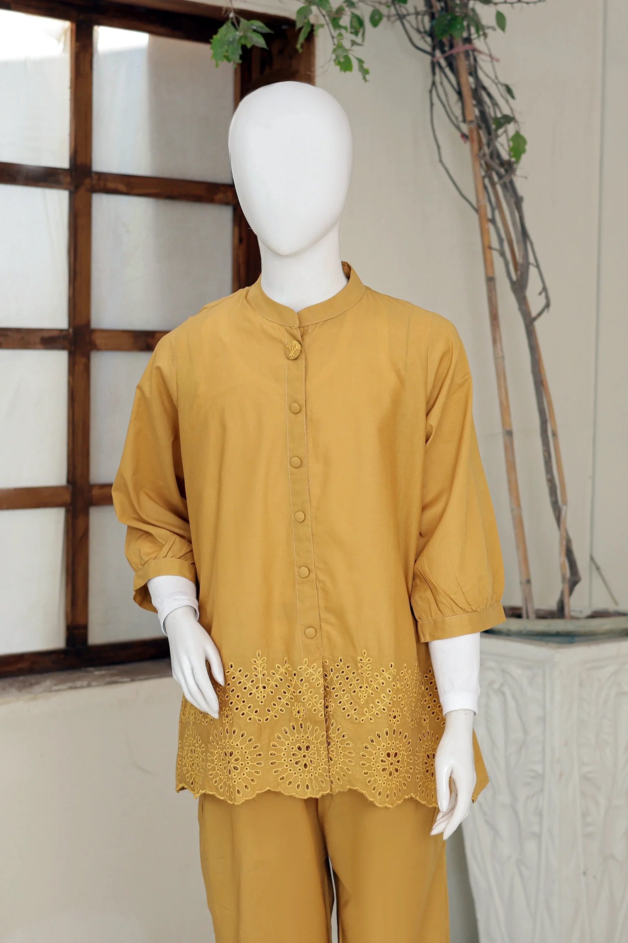2 PIECE CAMBRIC FUSION SUIT