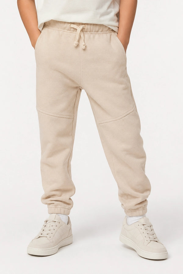 Boys Branded Trouser  - Cream