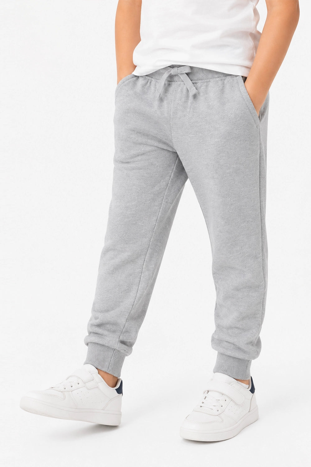 Boys Branded Trouser  - Heather Grey