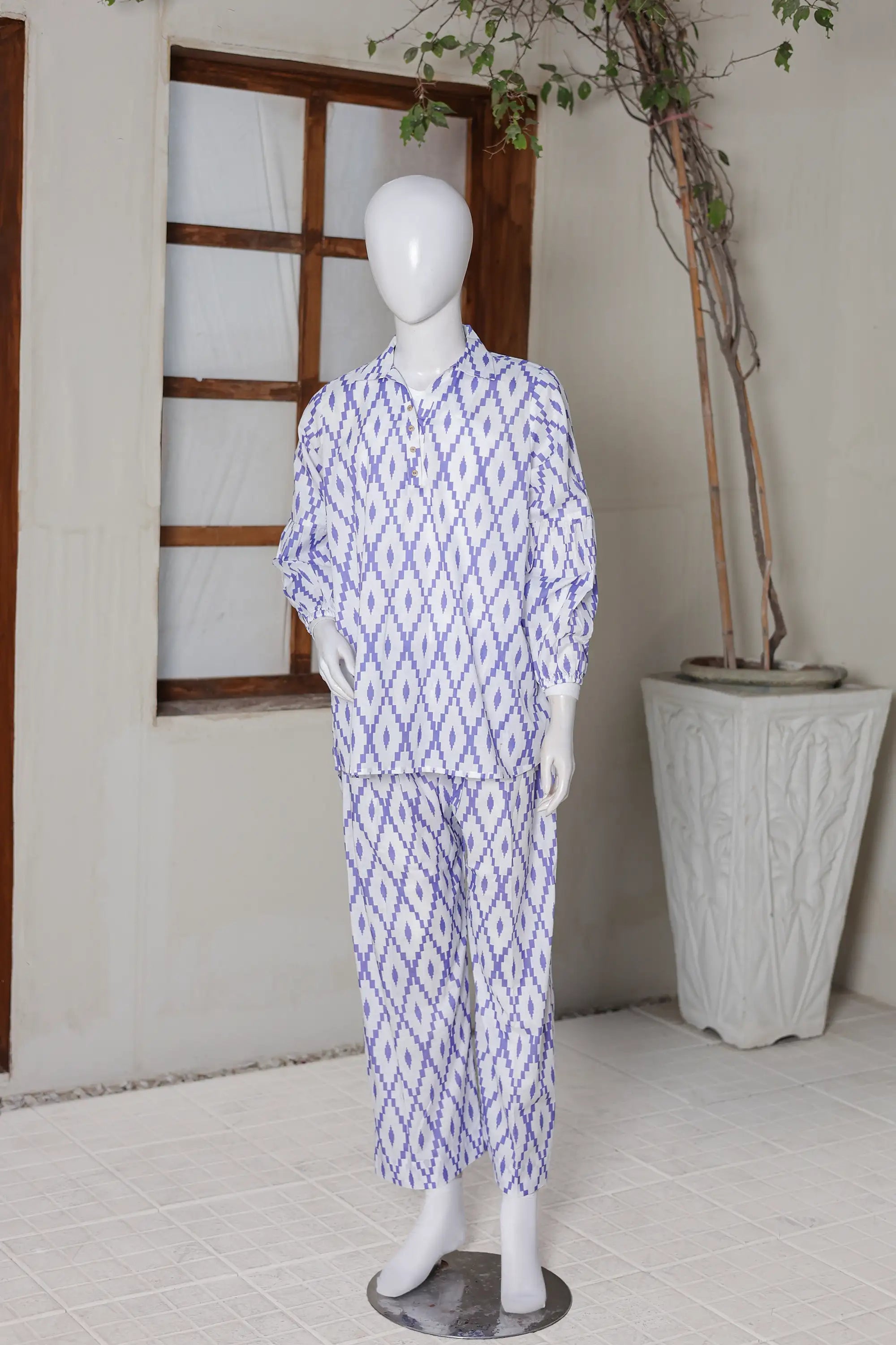 2 PIECE LAWN FUSION SUIT