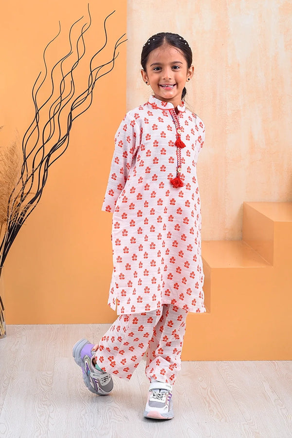 2 PIECE PRINTED KHADDAR SUIT