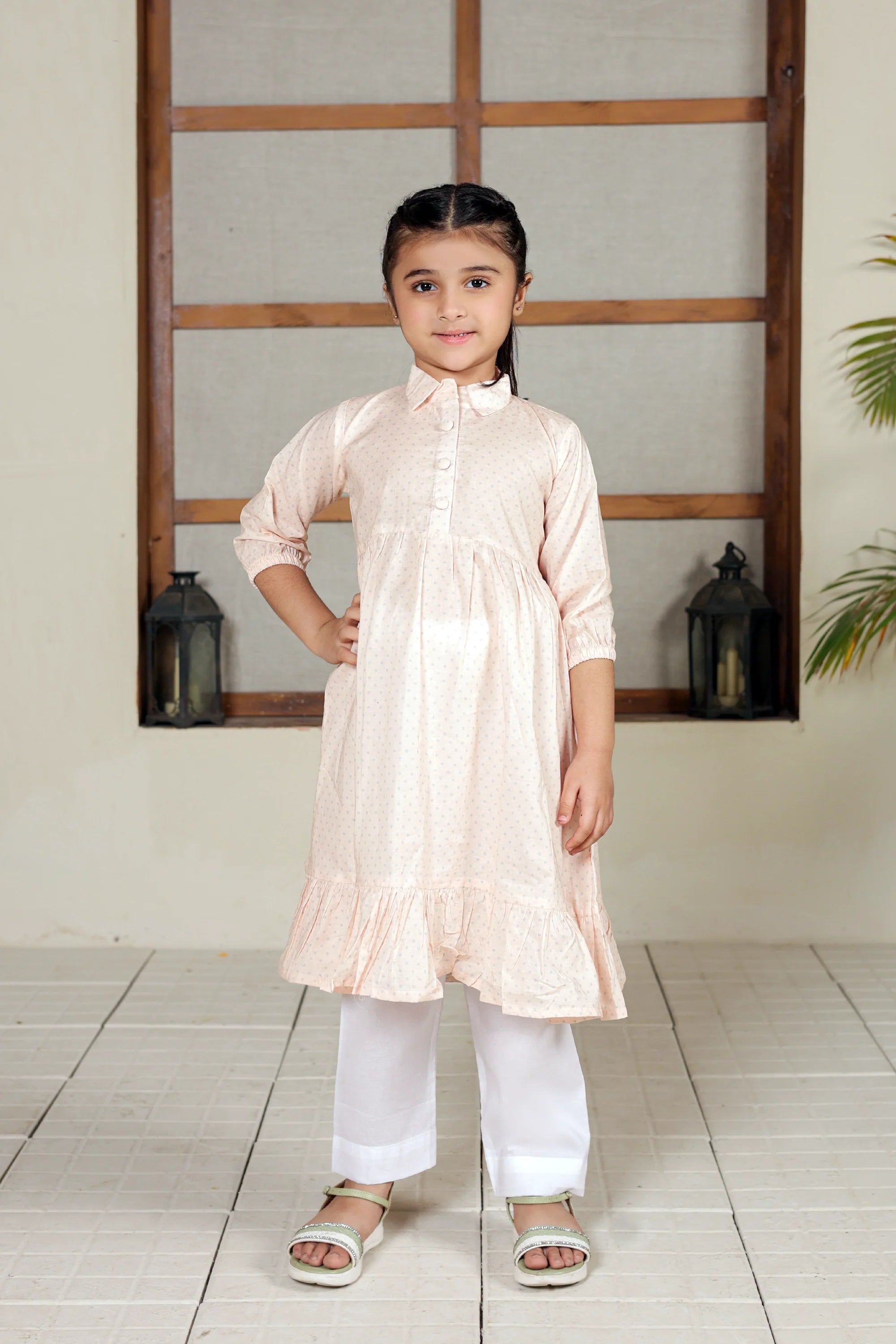 PRINTED LAWN FROCK
