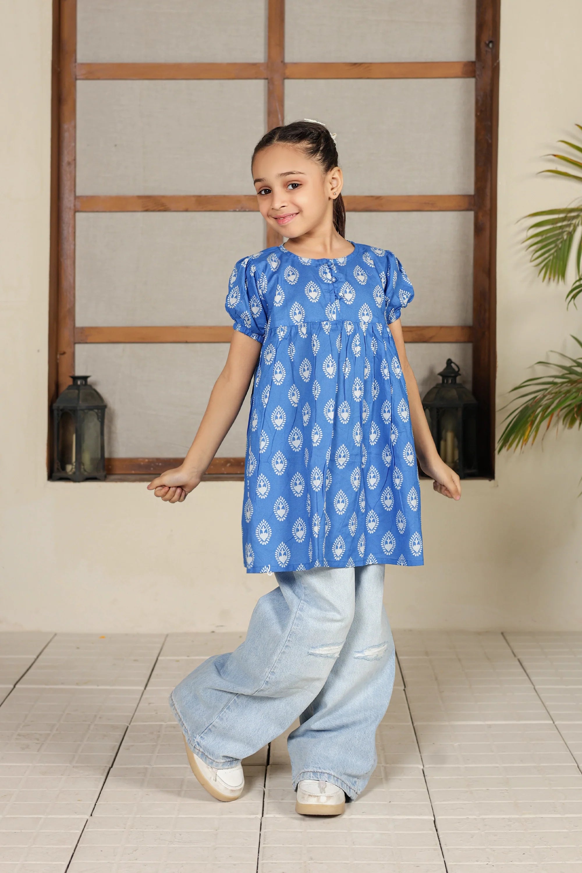 PRINTED LAWN FROCK