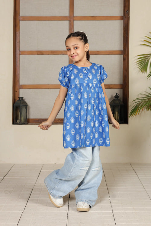 PRINTED LAWN FROCK
