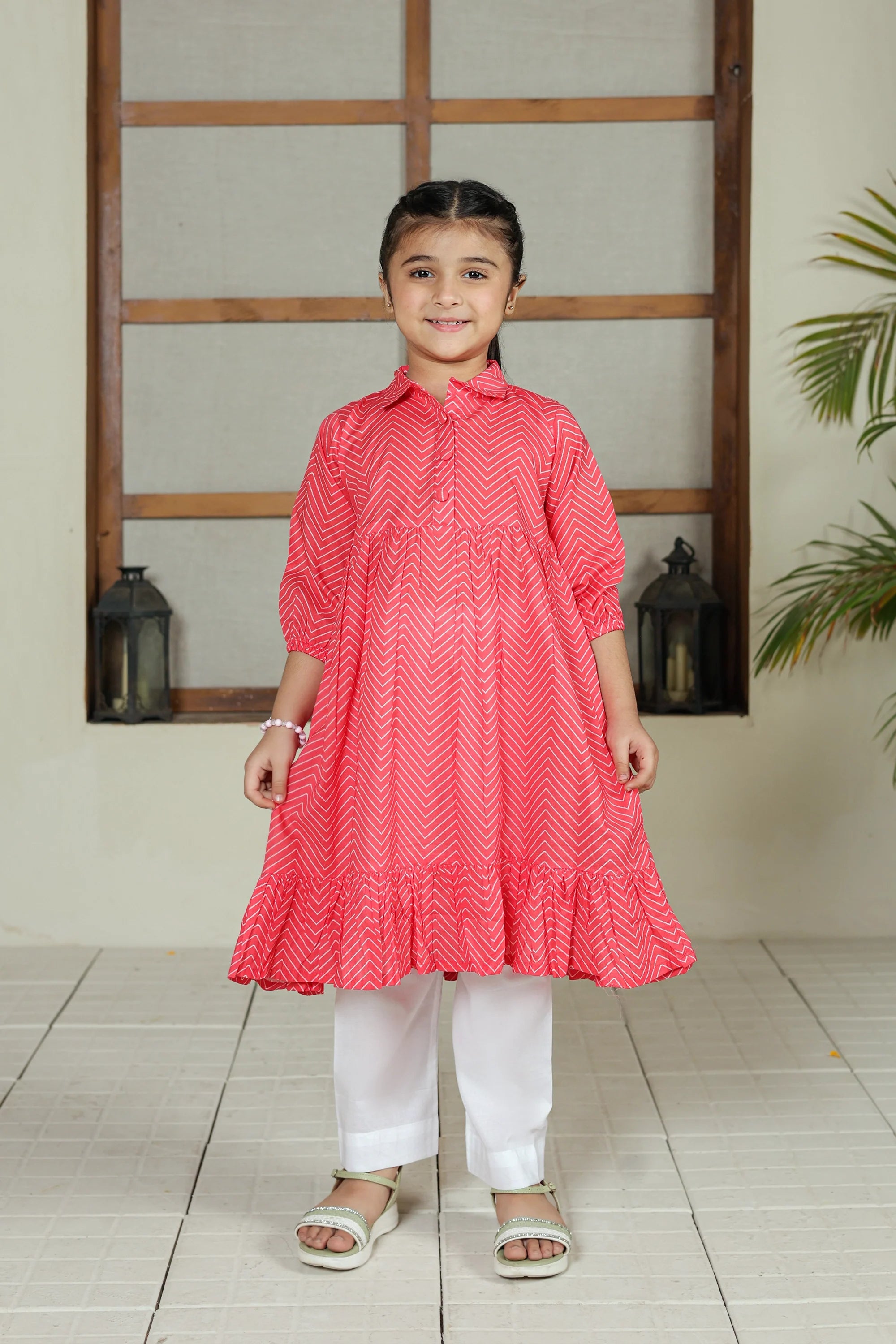 PRINTED LAWN FROCK