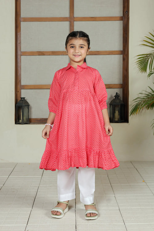 PRINTED LAWN FROCK
