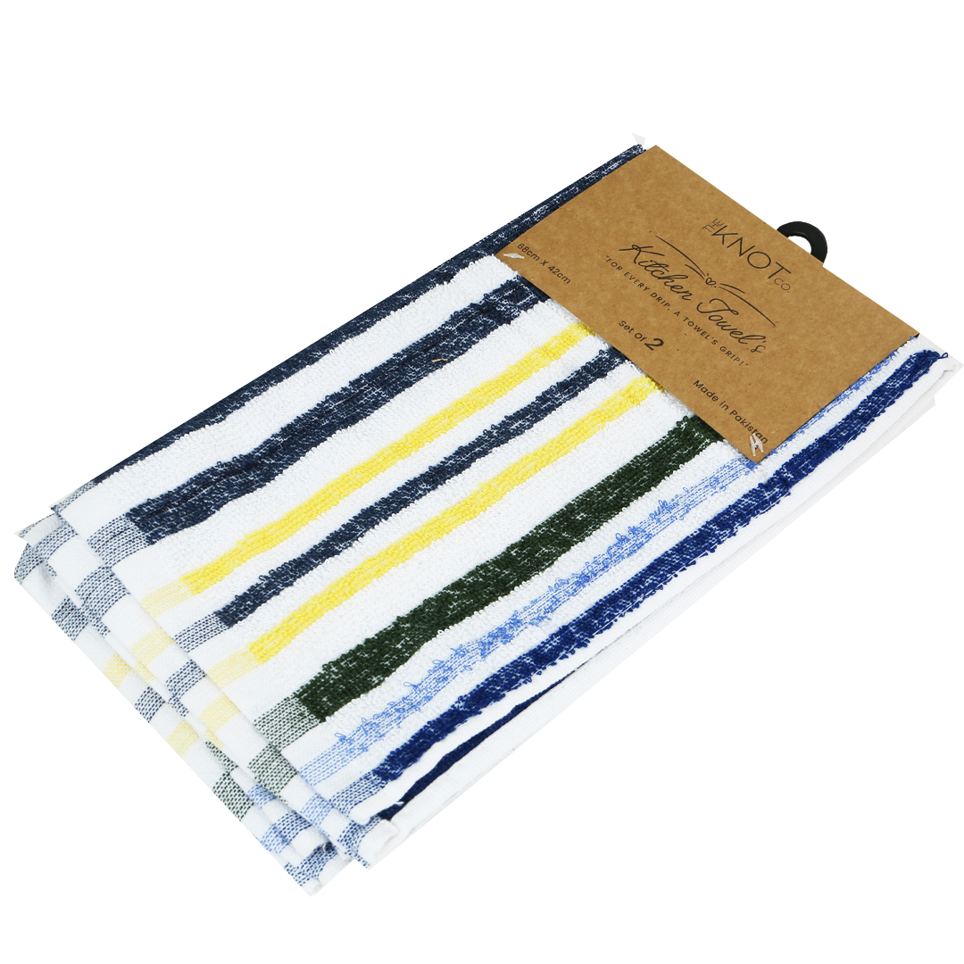 Knotco Yarn Dyed Kitchen Towels (Set of 2)