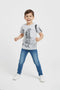 Boys Branded Graphic T-Shirt - Heather Grey