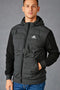 Men Branded Puffer Jacket  - Black