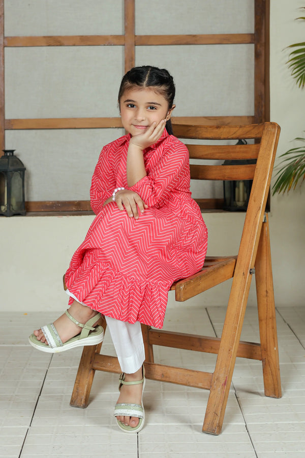 PRINTED LAWN FROCK
