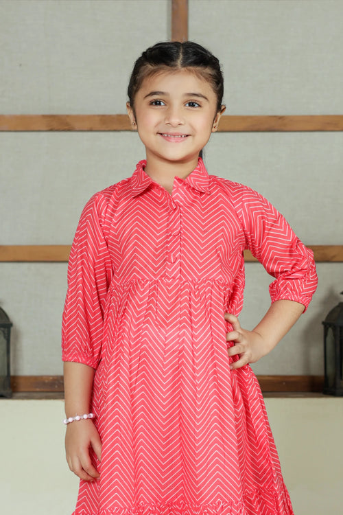 PRINTED LAWN FROCK