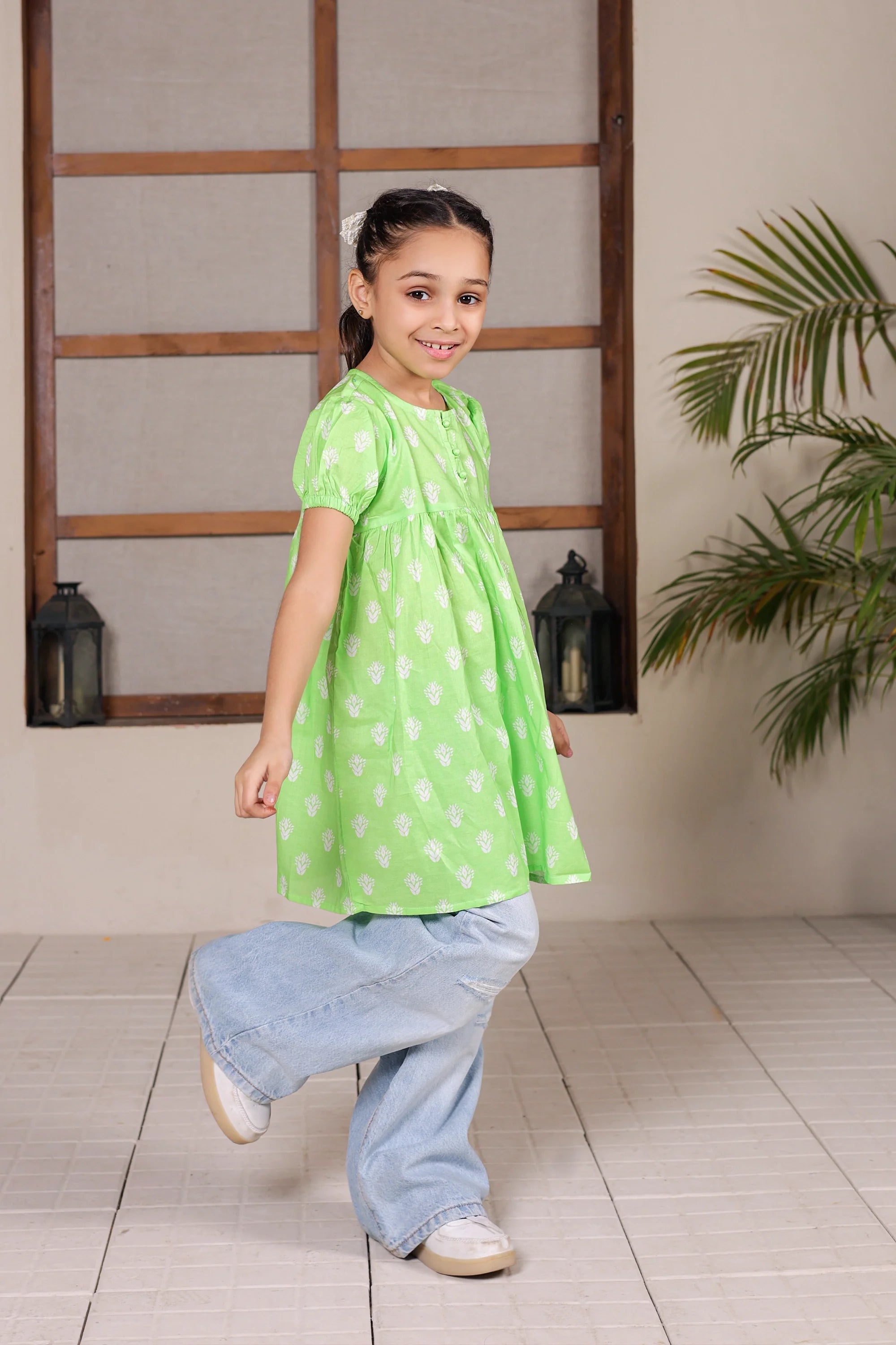 PRINTED LAWN FROCK