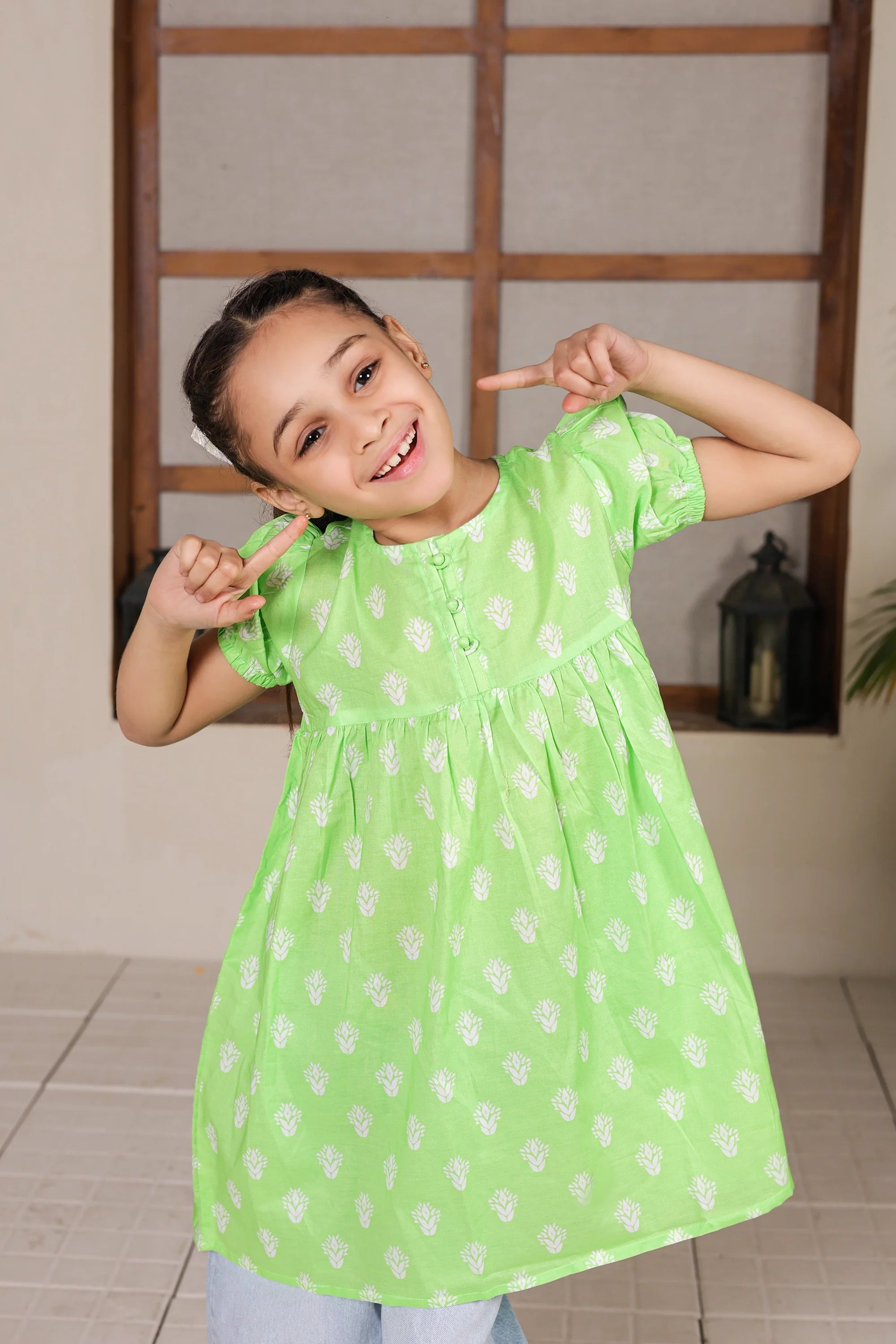 PRINTED LAWN FROCK