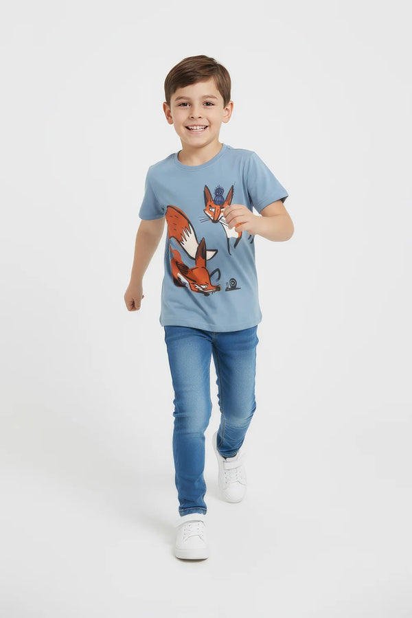 Boys Branded Graphic T-Shirt - Sea Green