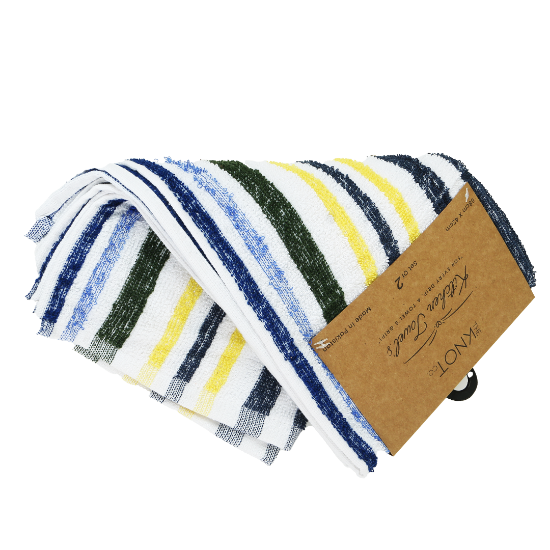 Knotco Yarn Dyed Kitchen Towels (Set of 2)