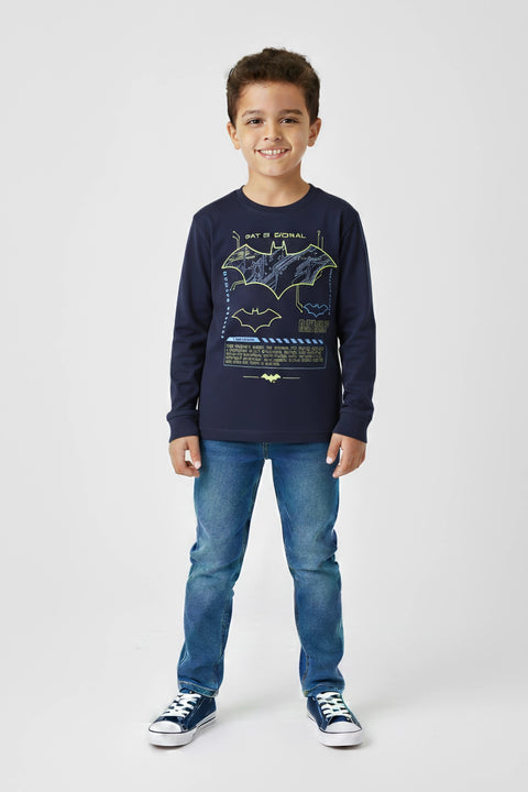 Boy Branded Graphic T-shirt F/S - Navy