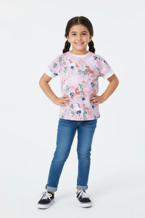 Girls Next Graphic T-Shirt - Pink