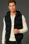 Men LV Bomber Jacket Sleeveless - Black