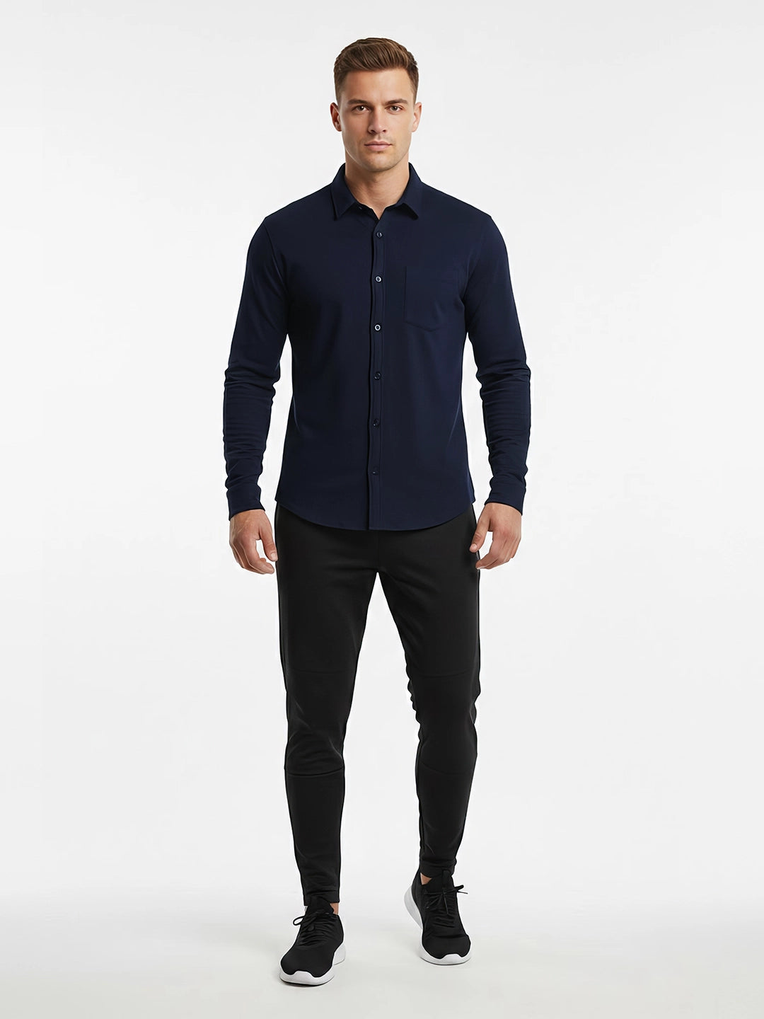 Men branded Casual Shirt - Navy