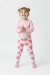 Girls Branded Graphic Legging - White