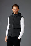 Men LV Bomber Jacket Sleeveless - Black