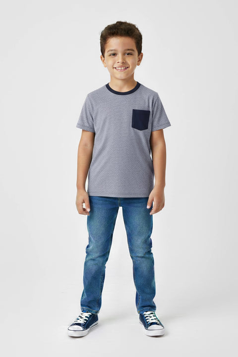 Boys Branded T-Shirt - Grey