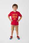 Boys Branded Graphic T-Shirt - Red