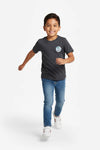 Boys Branded Graphic T-Shirt - Charcoal
