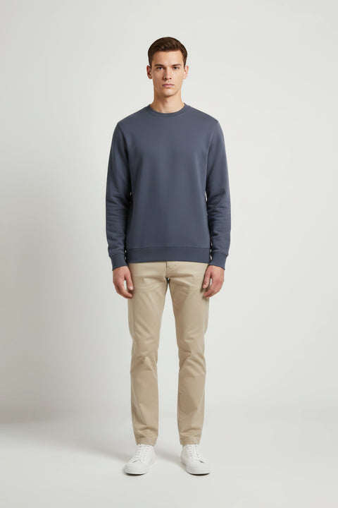 Men Branded Basic Sweatshirt - D/Grey