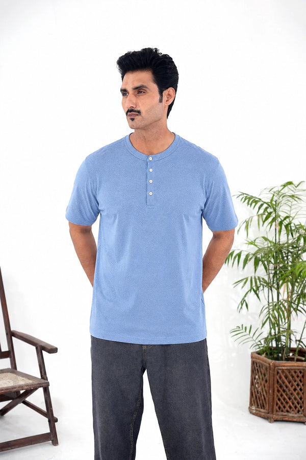 Men Branded jersay T-Shirt - Blue