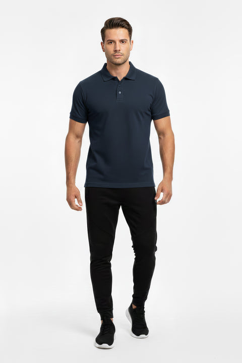 Men Branded Polo - Deep Forest Green