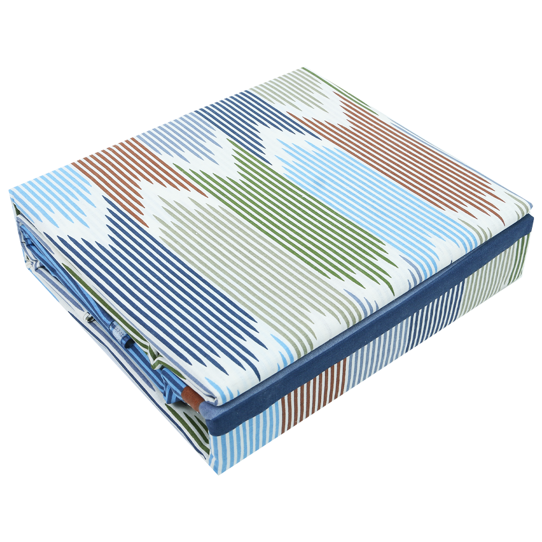 Knotco Printed Cotton Rich Bedsheet Set TC-150