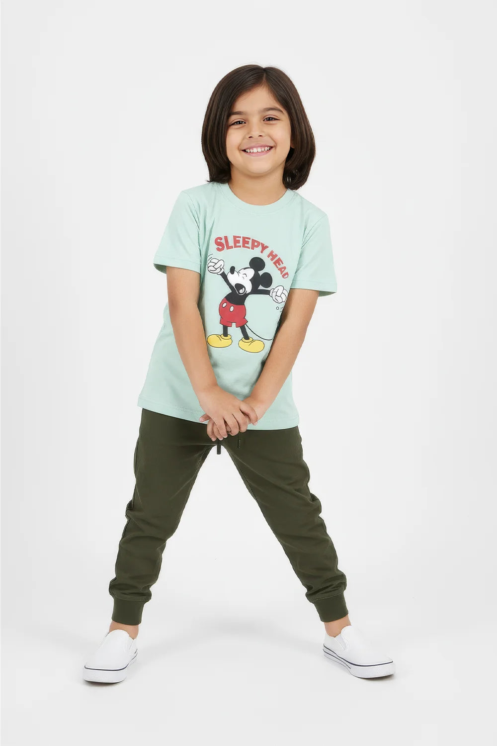 Boys Branded Graphic T-Shirt - Pastachio