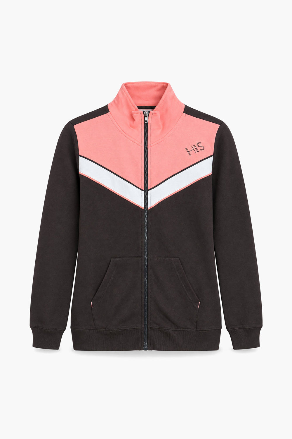 Women Branded Zipper - D/Grey