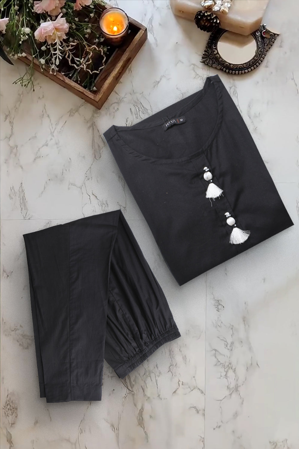 2 PIECE EMB LAWN SOLID SUIT
