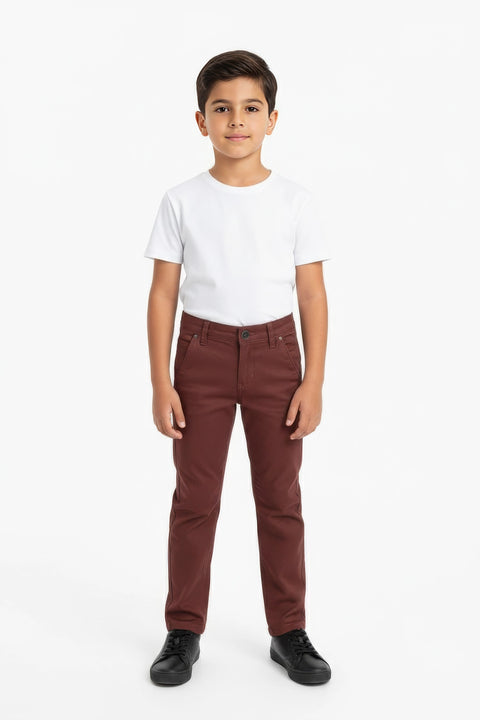 Boy Chino Pant (Brand: Guess) - Maroon