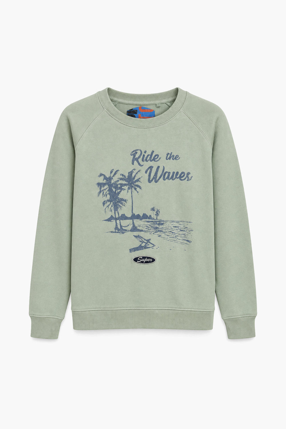 Women Branded Fleece Sweatshirt - L/Green