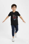 Boys Branded Graphic T-Shirt - Black