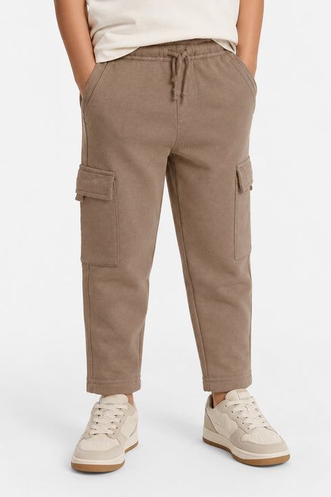 Boys Branded Cargo Pajama  - Brown