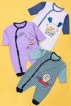 Kids Graphic Romper A1 Pack of 3