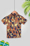 Boys Casual Printed Viscose Shirt - Brown